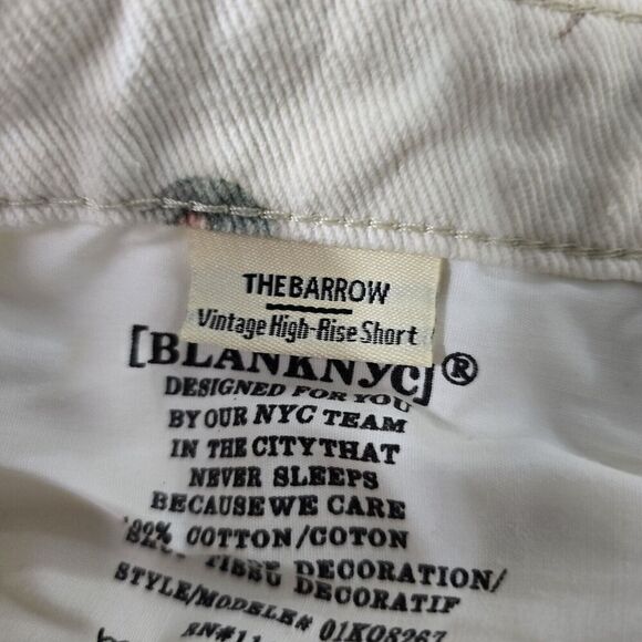 Blank NYC Botanical The Barrow Cut Off Shorts Womens 30 Boho Festival Nature - Picture 8 of 13